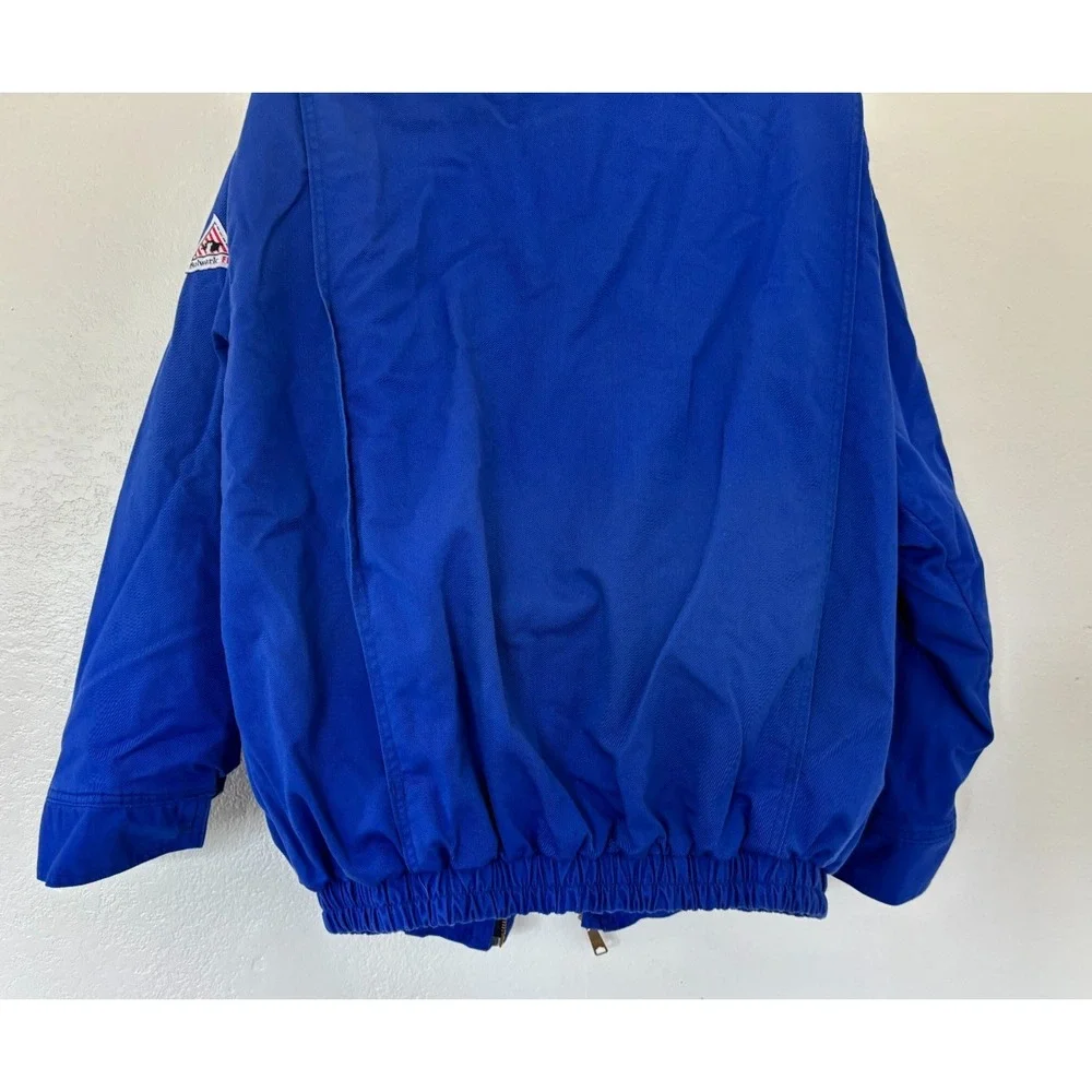 Bulwark Jacket 3XL Blue Excel FR work Fire Resistant Bomber JLJ8RB3 Lineman coat
